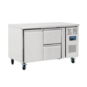 Polar gekoelde werkbank 1 deur en 2 laden 228ltr