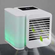 3-in-1 koeling + bevochtiging + zuivering Luchtkoeler Desktop-koelventilator met kleurrijk licht