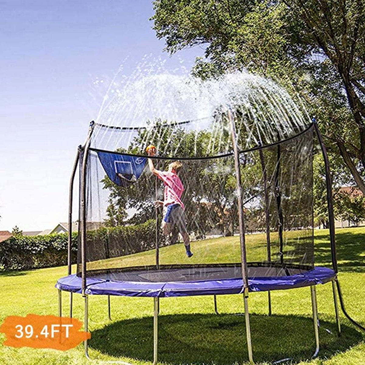 Trampoline water fontein 12meter