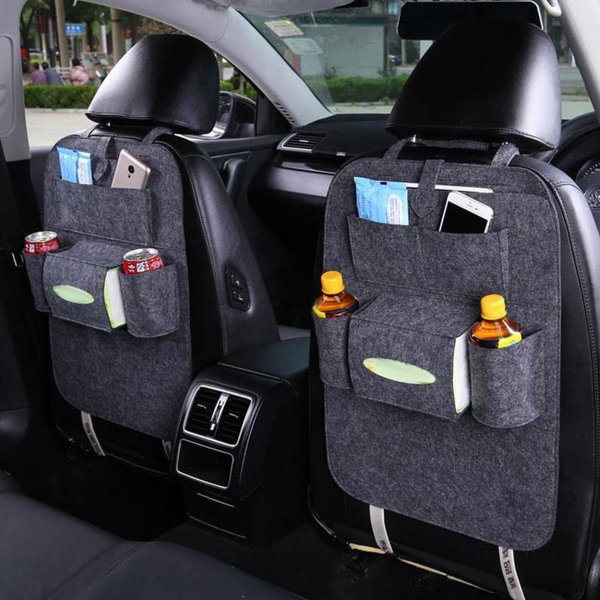 multifunctionele autozetel hoes met opbergvakken - car organizer