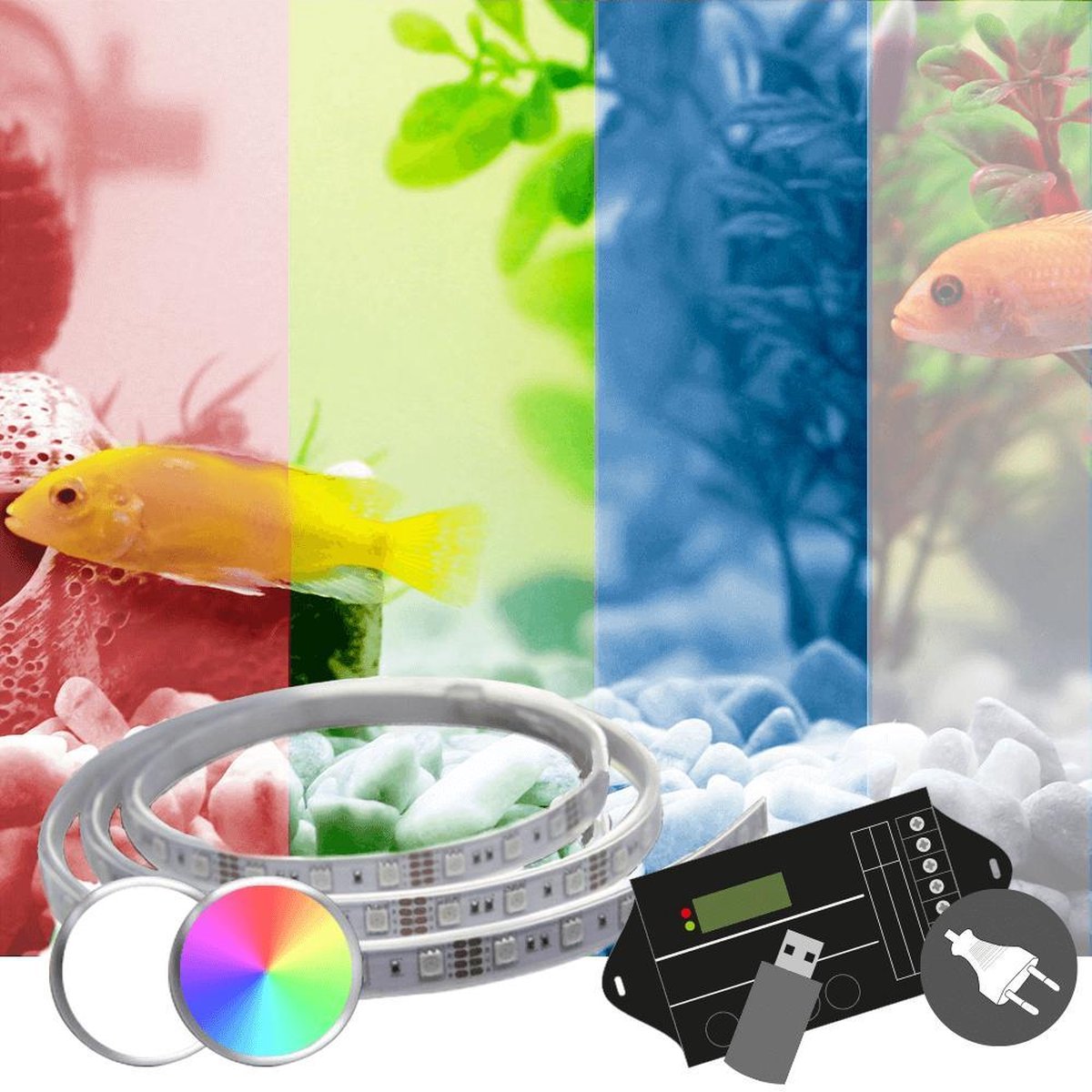 Aquarium verlichting Time Controller set 'Basic' < 100cm