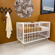 Cabino Baby bed Teresa met Verstelbare bodem Wit 60 x 120 cm