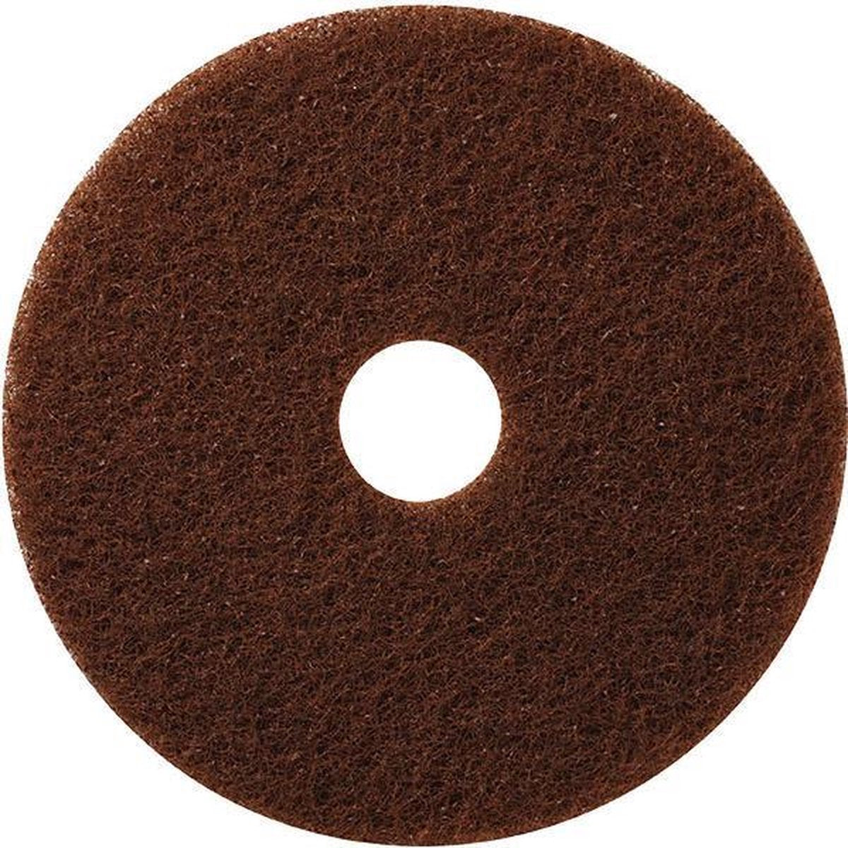 5 stuks vloerpad bruin 16 inch 40 cm