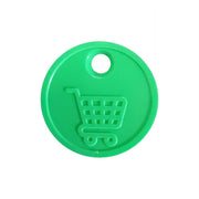 Neutrale winkelwagenmunten € 0