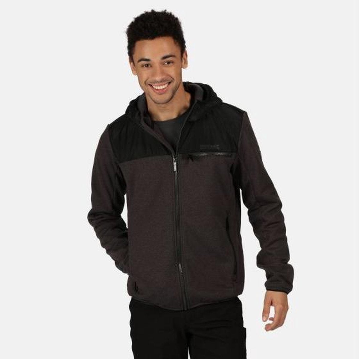 Upham Hybrid softshell-wandeljas van Regatta met capuchon voor Heren met waterafstotende afwerking