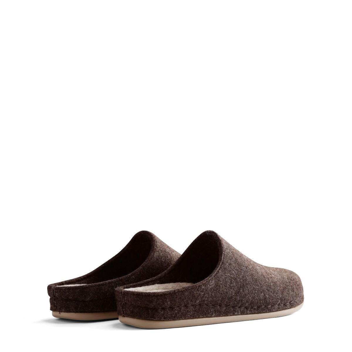 Travelin At-Home Sloffen - Wollen Pantoffels - Dames - Donkerbruin - Maat 42