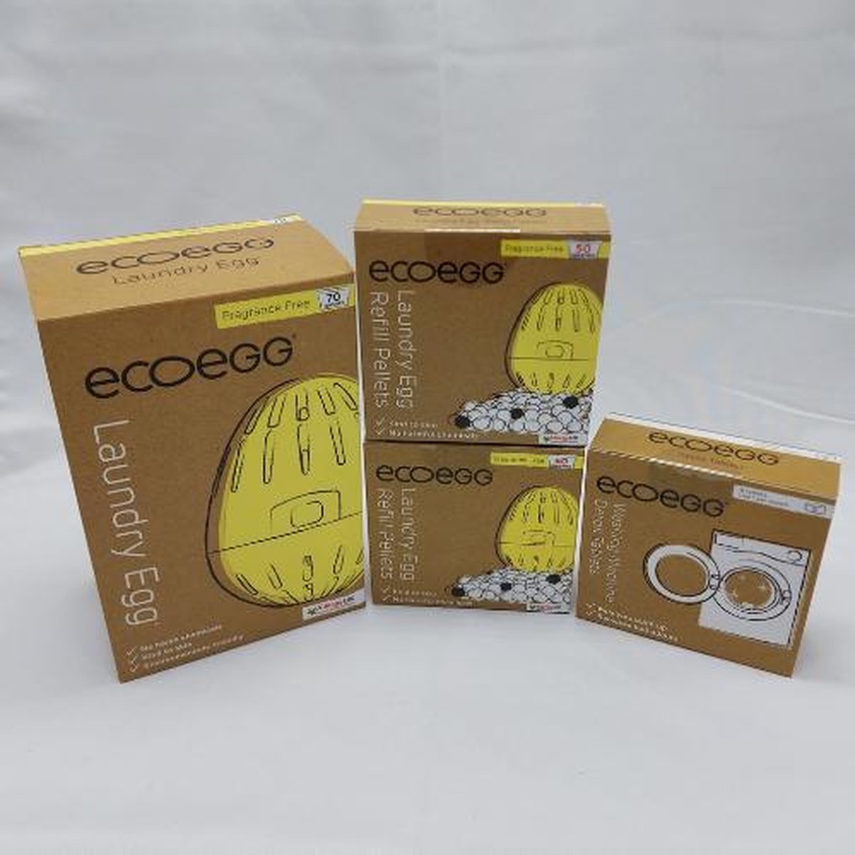 Ecoegg - Ecoegg Voordeelpakket - Geurloos - 1 Eccoegg Wasbol 70 wasbeurten + 2 Ecoegg Navul verpakkingen 100 wasbeurten + 1 Ecoegg Detox reinigingstabletten - Milieuvriendelijk wassen