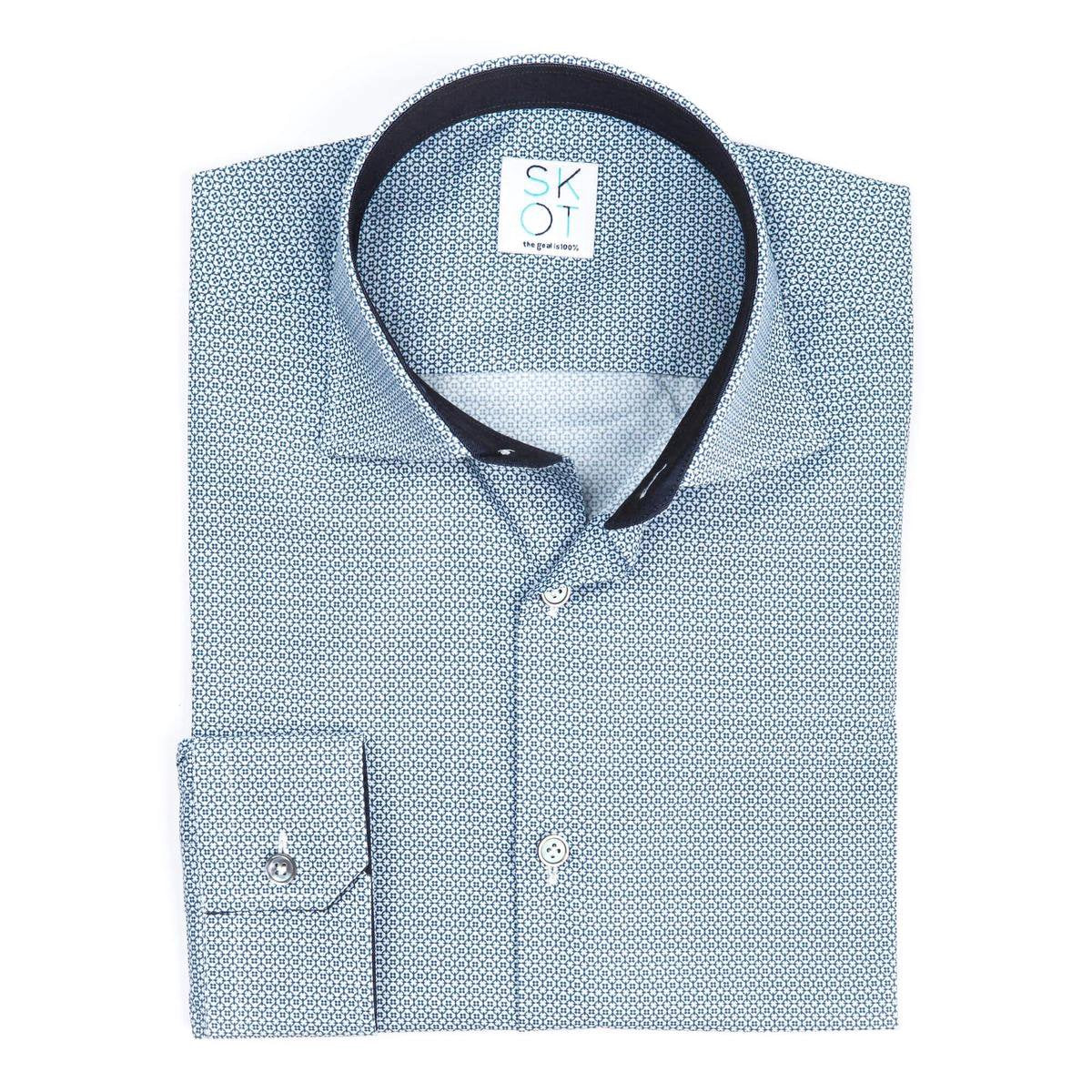 SKOT Fashion Duurzaam Overhemd Heren Serious Mystic - donker blauw - Maat 46