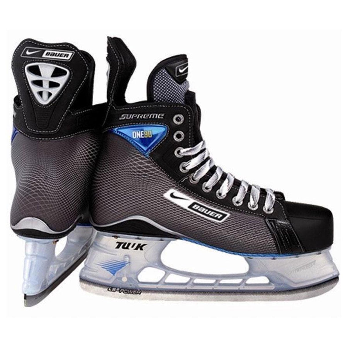 Bauer Supreme One 90 Ijschockeyschaats - Schaatsen - Heren - Maat 36 - Zwart/Grijs/Blauw