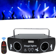 Glarity Discolamp Met Statief LED Party lights Laser RGB Laserlamp 5 Ogen - Discolicht - Party - Huisfeest - Stroboscoop - LED lamp - Lichteffect - Discolichten Effecten