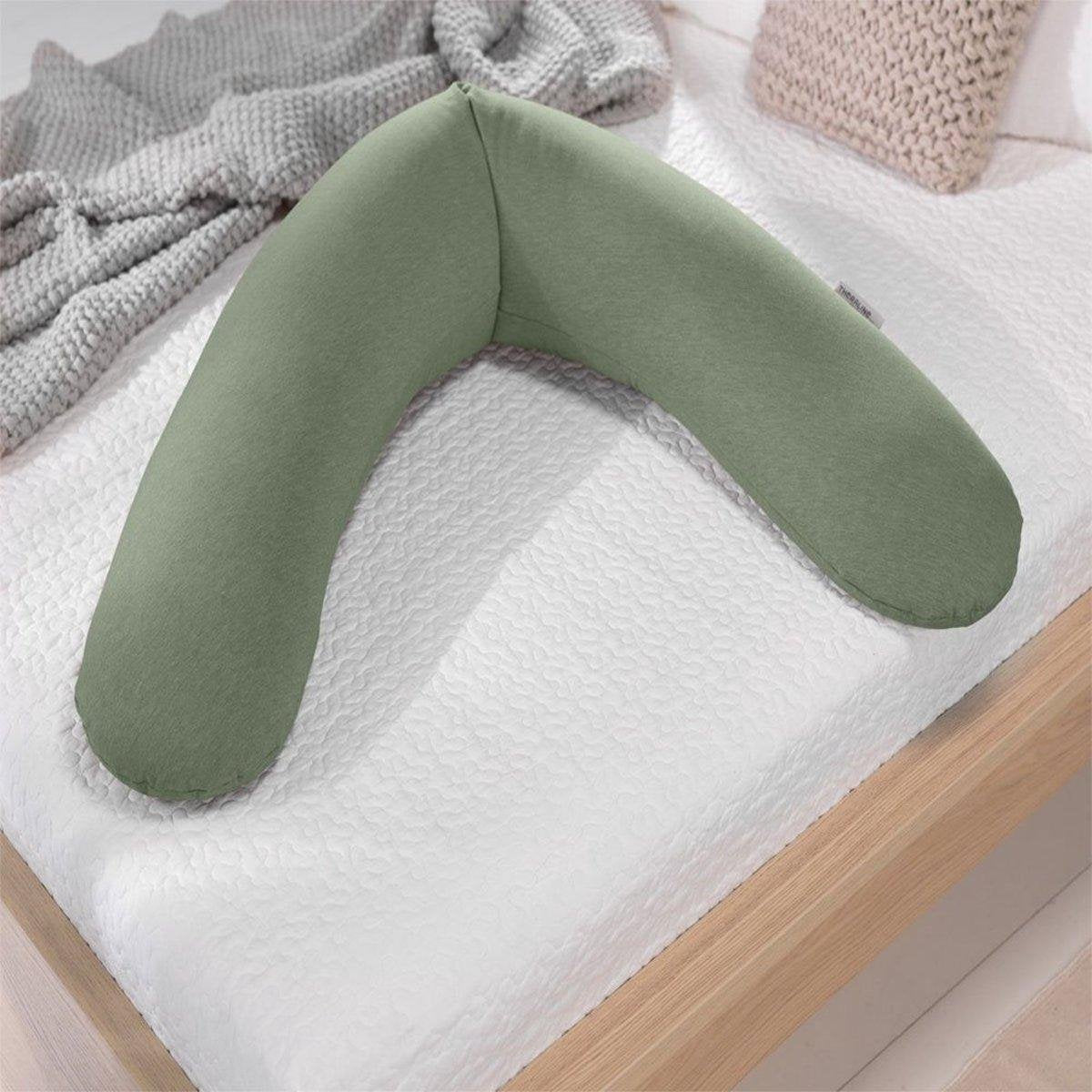 Theraline Original voedingskussen met hoes groen melange