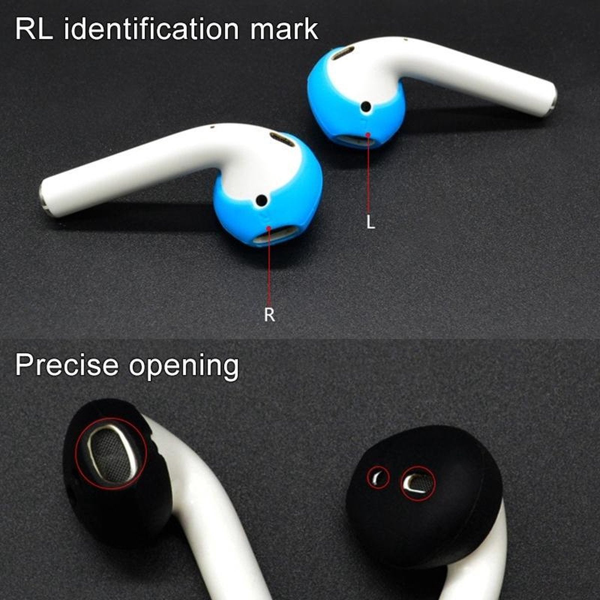 Mobigear Earbuds Zwart voor Apple AirPods