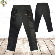 S&C Grijze meisjes broek leer 4