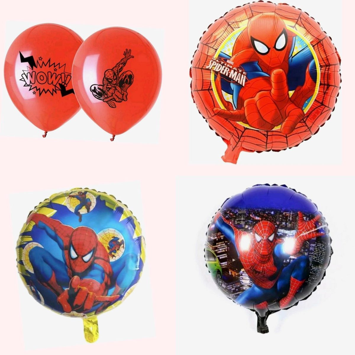 SPIDER-MAN-BALLONNENSET- 15-DELIG