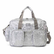 MixMamas Luiertas met luiermatje en luieretui - Barok - YKK - 40 x 29 cm - Zilver