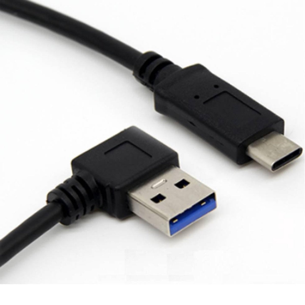 Coretek USB-C naar USB-A haaks (rechts) kabel - USB3.0 - tot 0