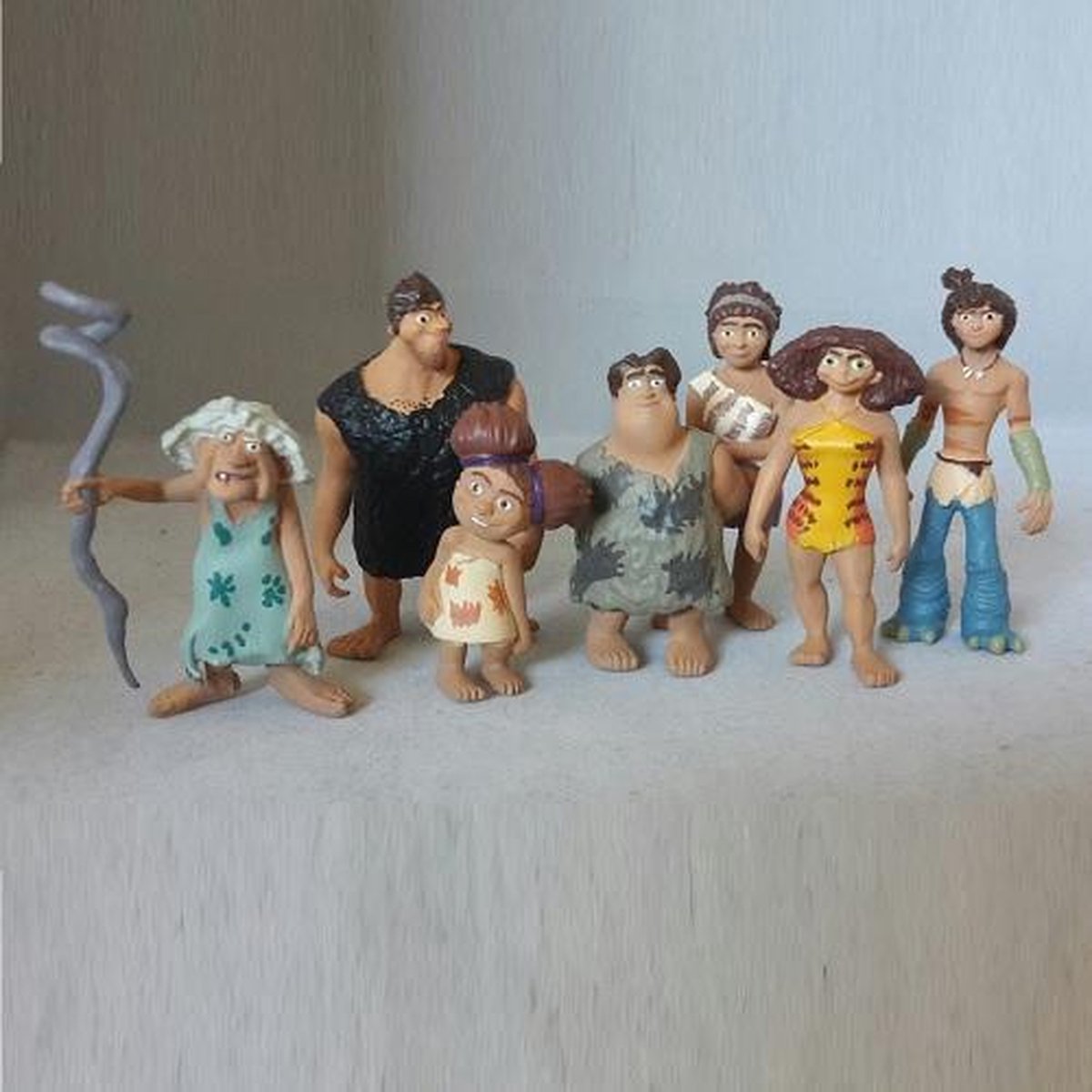 Croods de Prehistorische Dreamworks familie speelset (7cm)