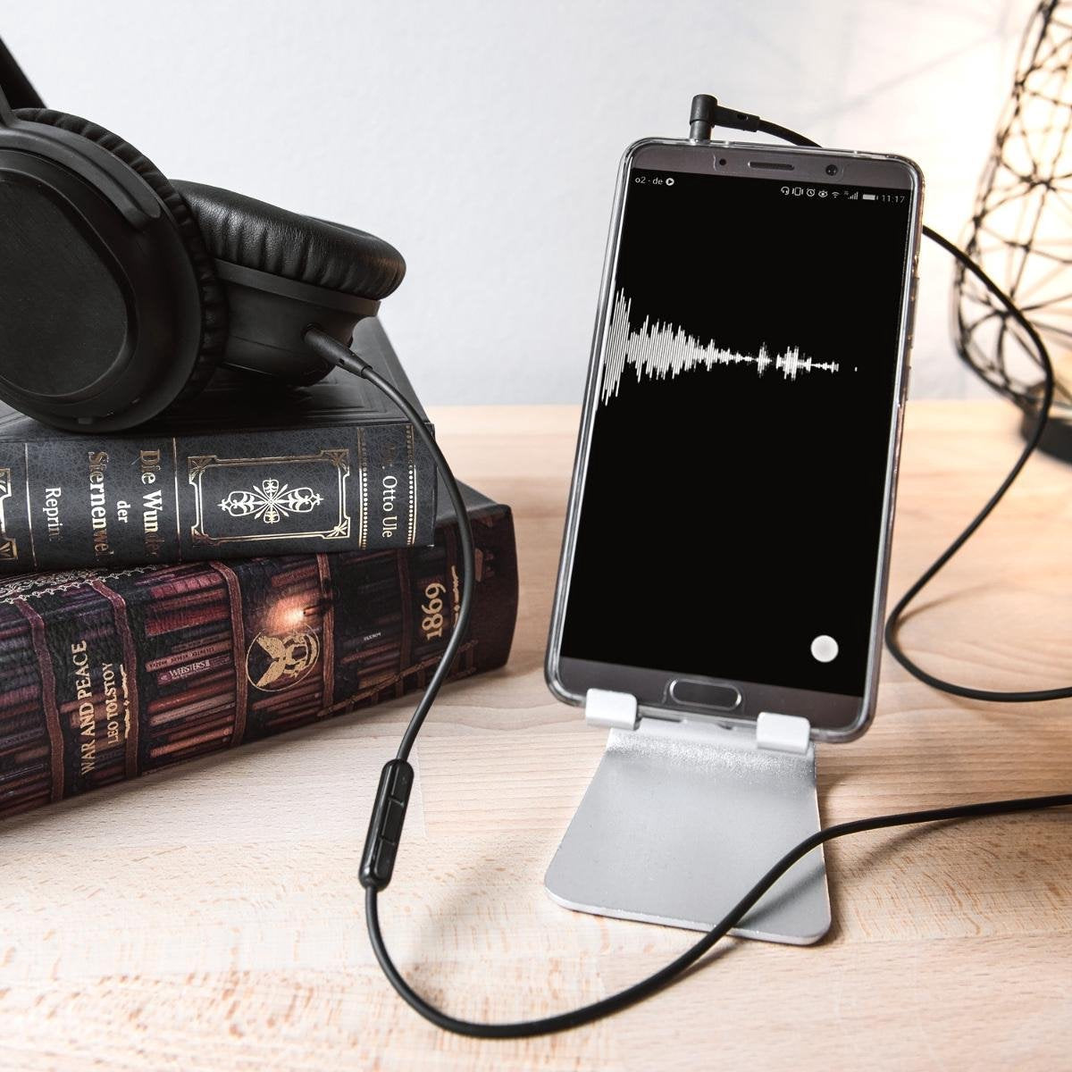 kwmobile Koptelefoonkabel voor Bose QuietComfort 25 / JBL E35 - Reservekabel 150 cm - Met microfoon en volumeregelaar - 3
