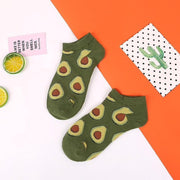 Fun sokken kort met Avocado (31232)