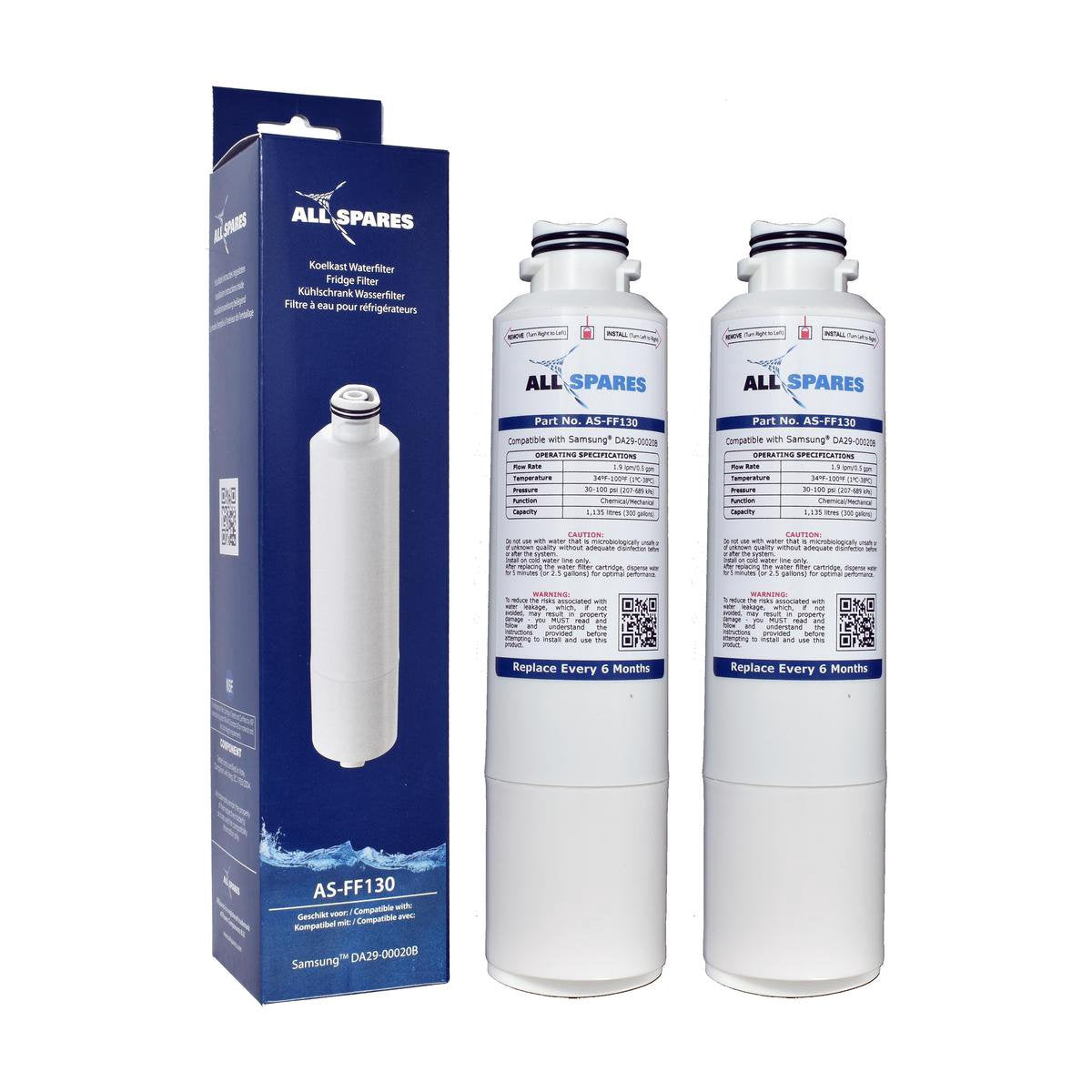 Samsung DA29-00020B / HAFCIN Waterfilter - Koelkast Waterfilter van AllSpares - 2 Waterfilters