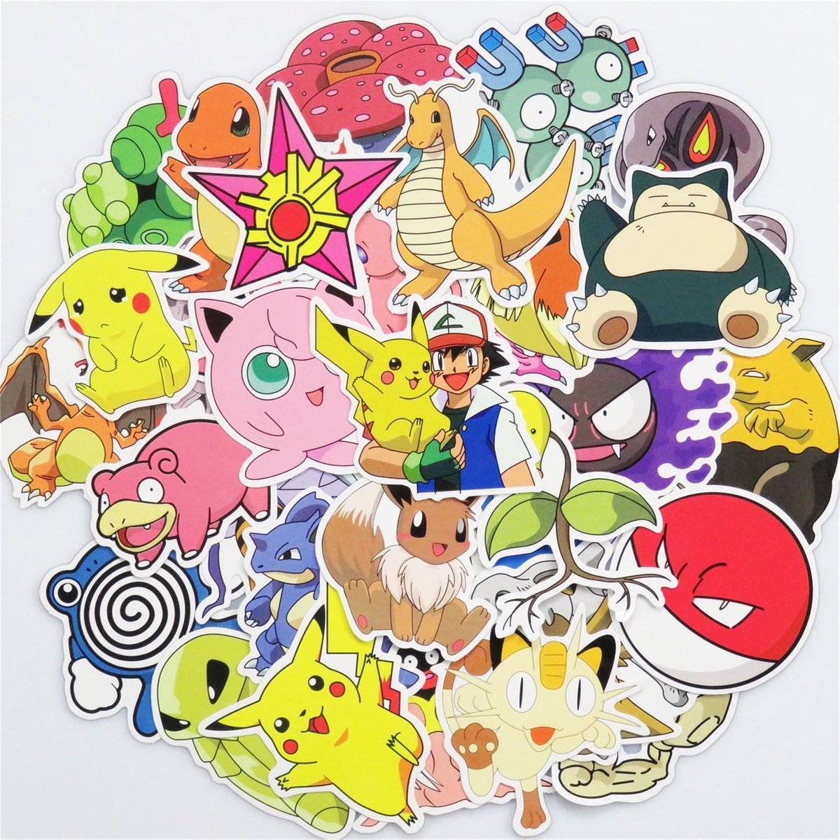 72 Pokémon stickers - Mix voor laptop