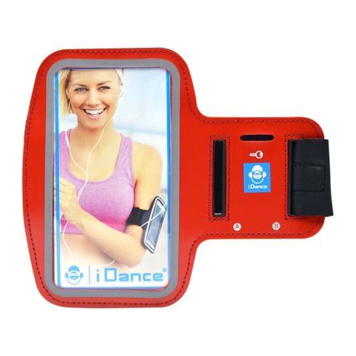 i Dance Hardloop Armband - telefoonhouder - Rood - Universeel - Verstelbaar