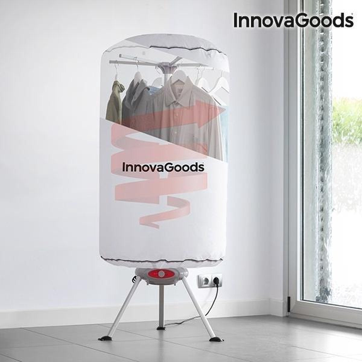 Innovagoods Droogrek - draagbare droogrek - 1000 watt. wit