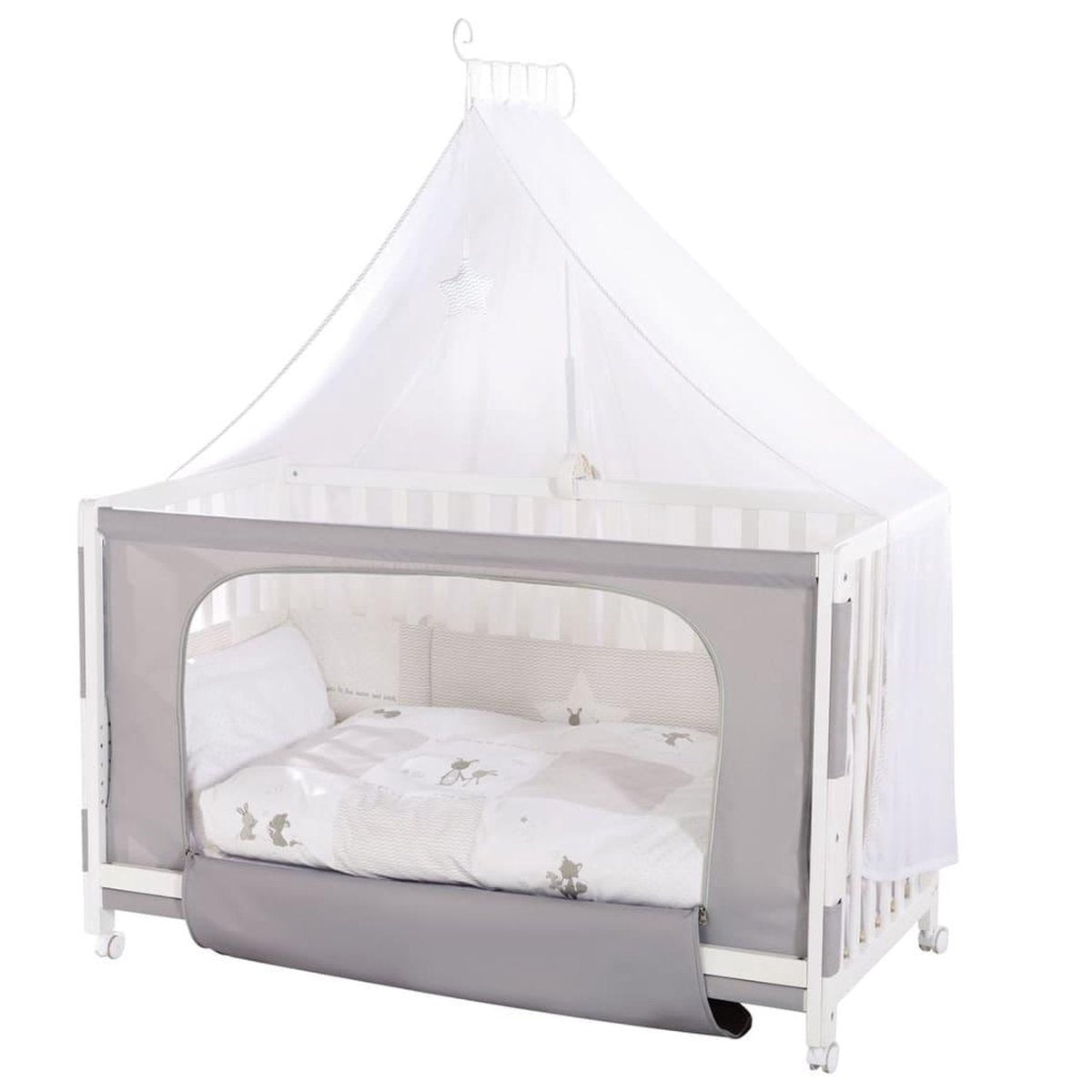 Roba Ledikant/co-sleeper Fox & Bunny 126 X 66 Cm Wit 9-delig