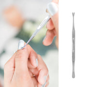 BeautyTools MUST-HAVE Manicure Nagelriemverwijderaar / Mesje Voor Het Weghalen van Cuticles - Nagelriem Snijder - Dubbelzijdig (CT-0485) INOX