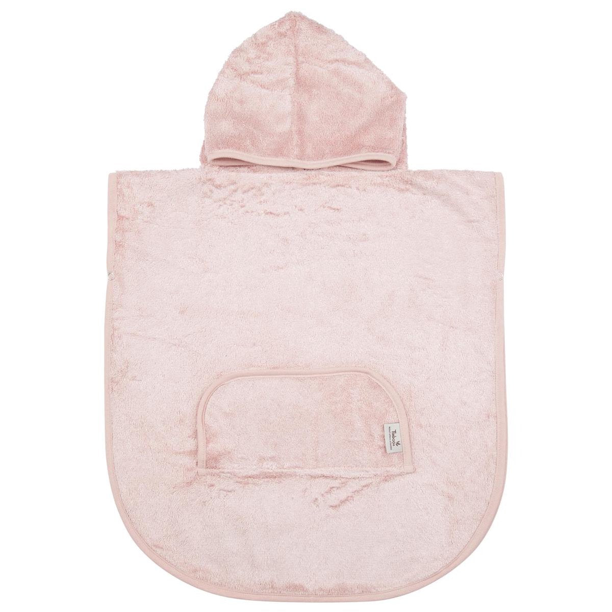 Timboo poncho - Misty Rose - Handdoek - kinderen - Poncho roze - Bamboe - Extra zacht