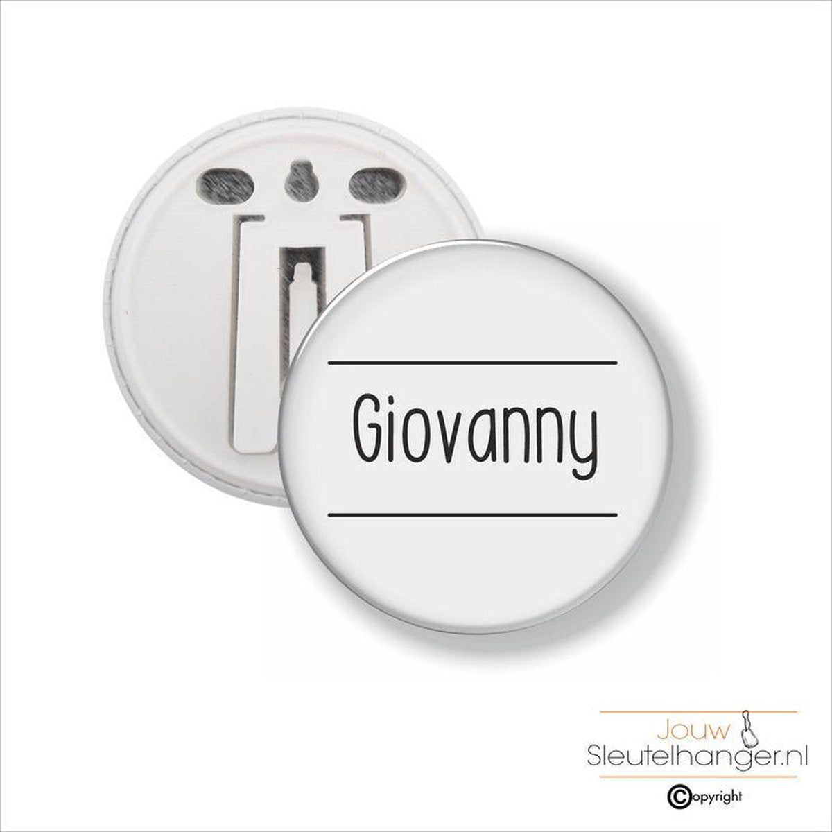 Button Met Clip 58 MM - Giovanny