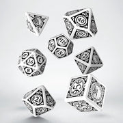 Steampunk Clockwork White & black Dice Set
