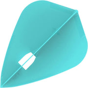 L Style Champagne Dart Flights Kite Emerald