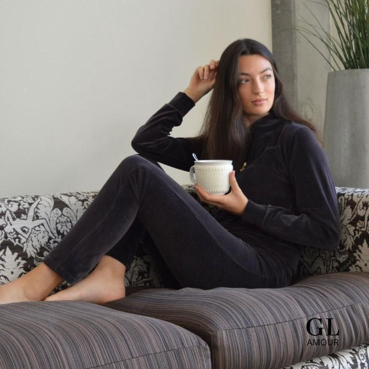 X Loungewearset Zwart - maat M