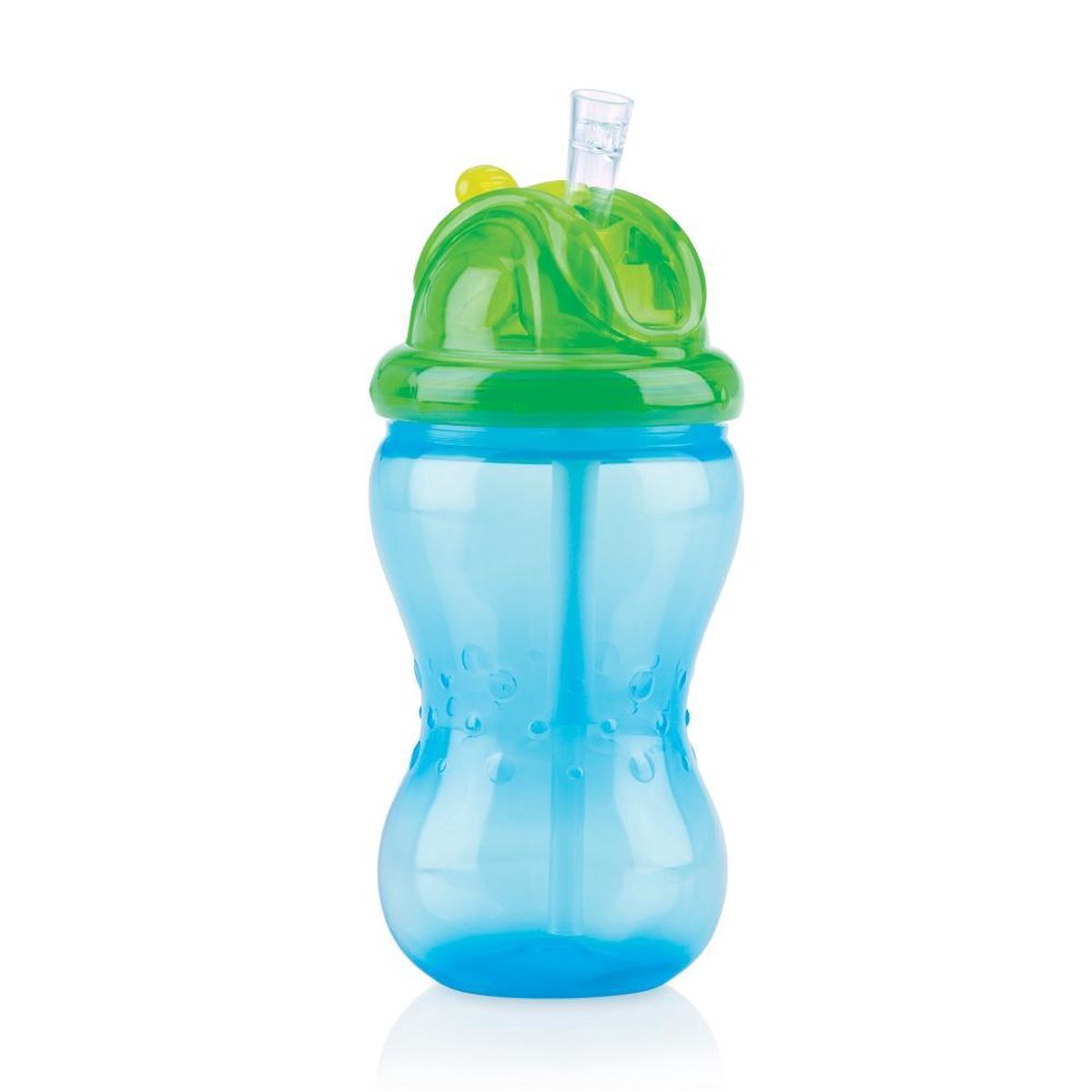 1P- 355ml Flip-it - drinkbeker met antilek rietje