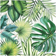 100x Tropische / jungle thema servetten 33 x 33 cm - Papieren servetten 3-laags - Feestartikelen