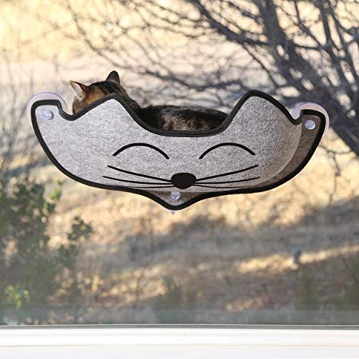 Rexa® Kattenbed | Kattenbed voor aan het raam | Met Vensterhouder voor Vensterbank | Kattenbed raam | Kattenbed Window | 68