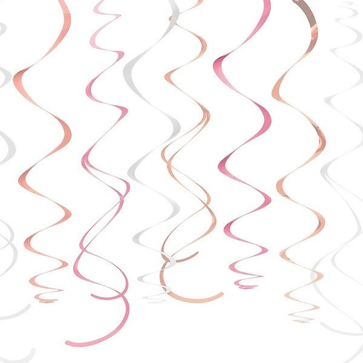 Swirls Rosé Goud Mix - 12 stuks