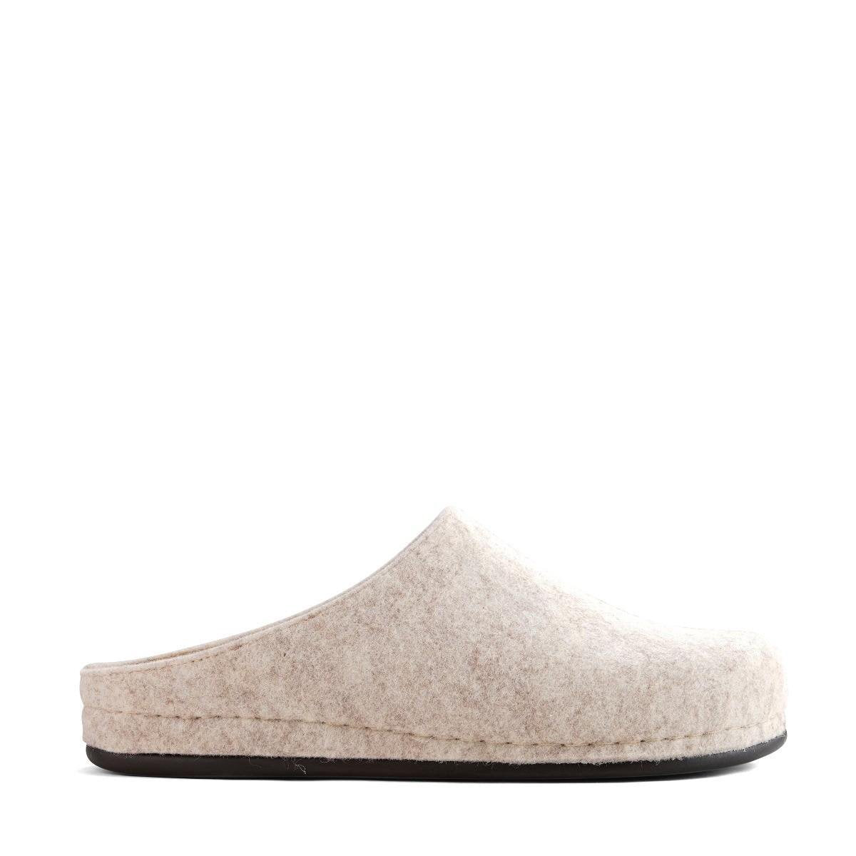 Travelin Be-Home Sloffen - Wollen Pantoffels - Heren - Beige - Maat 42