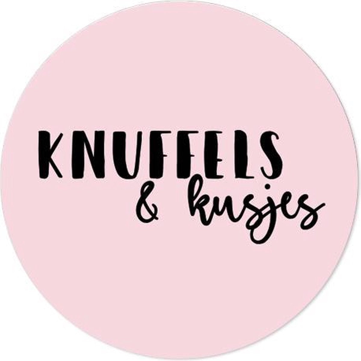 Label2X Sticker knuffels en kusjes roze 10st. - Default Title