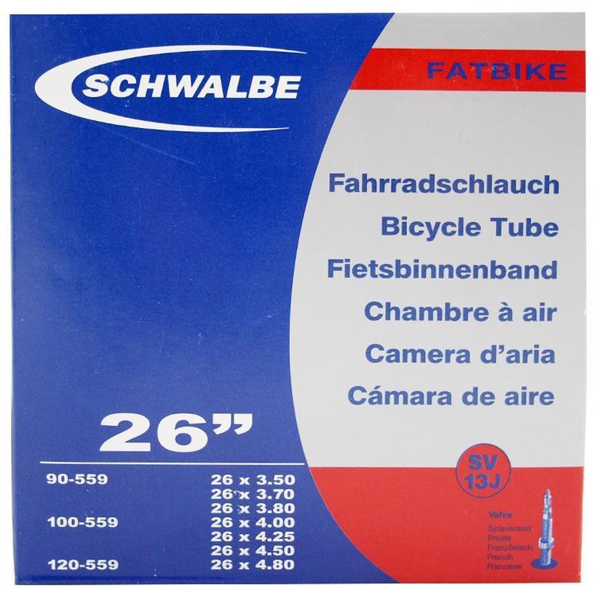 BIB Swal SV13J 26 FV 40mm 90/120-559 (Fatbike)