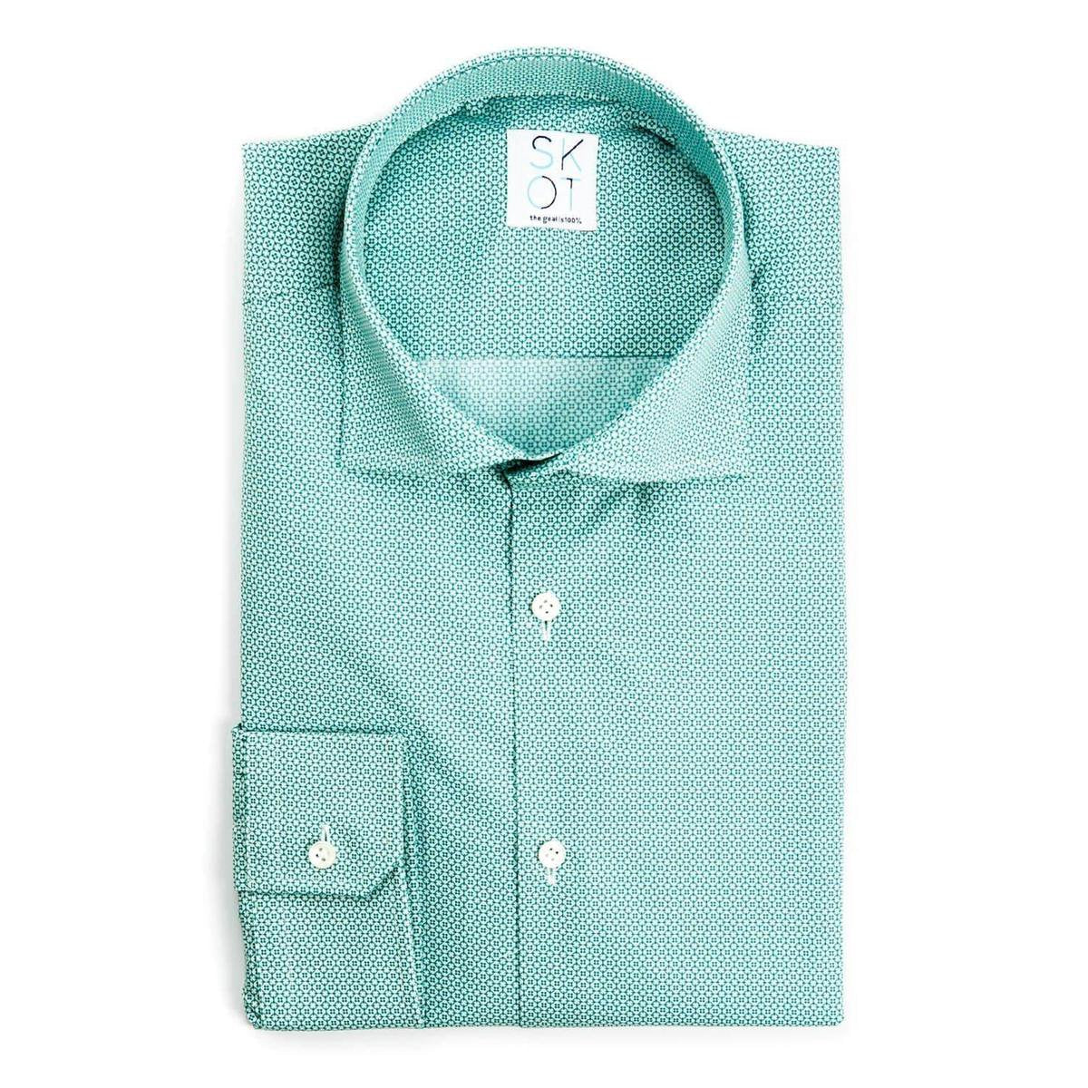 SKOT Fashion Duurzaam Overhemd Heren Serious Green - groen - Maat 44