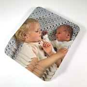 Set van 4 onderzetters 90x90 mm van kunststof met eigen foto | uniek cadeau