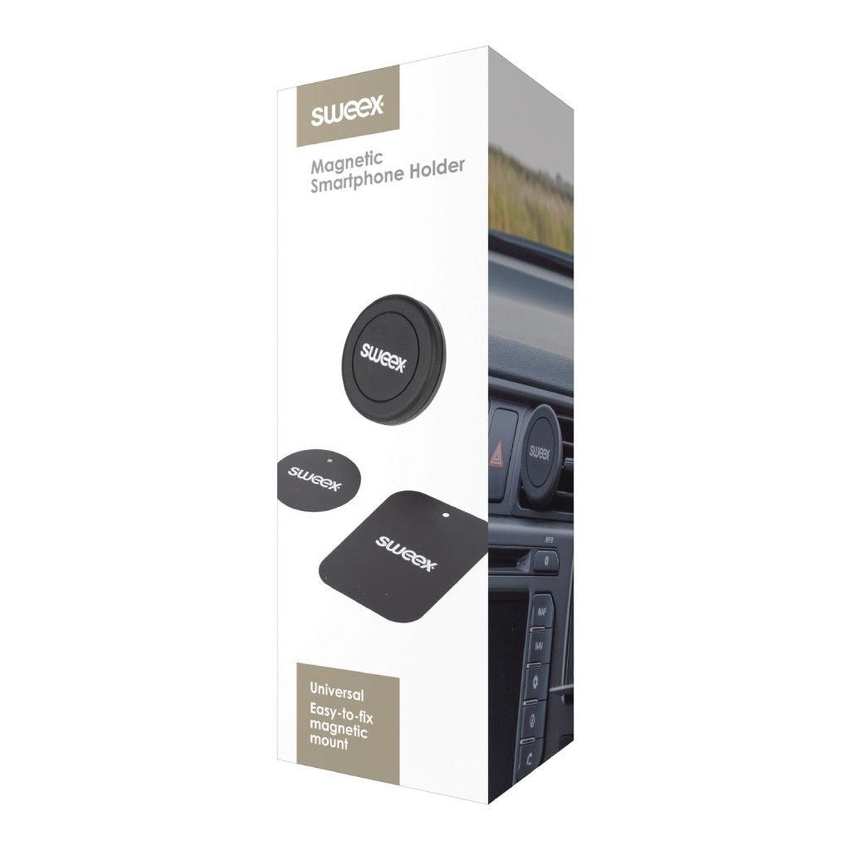 Sweex SWUMSPM200BK Universeel Smartphonehouder Ventilatierooster Auto Zwart