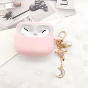Cover Case voor Apple AirPods Pro  (Siliconen) - Heldere Maanstijl