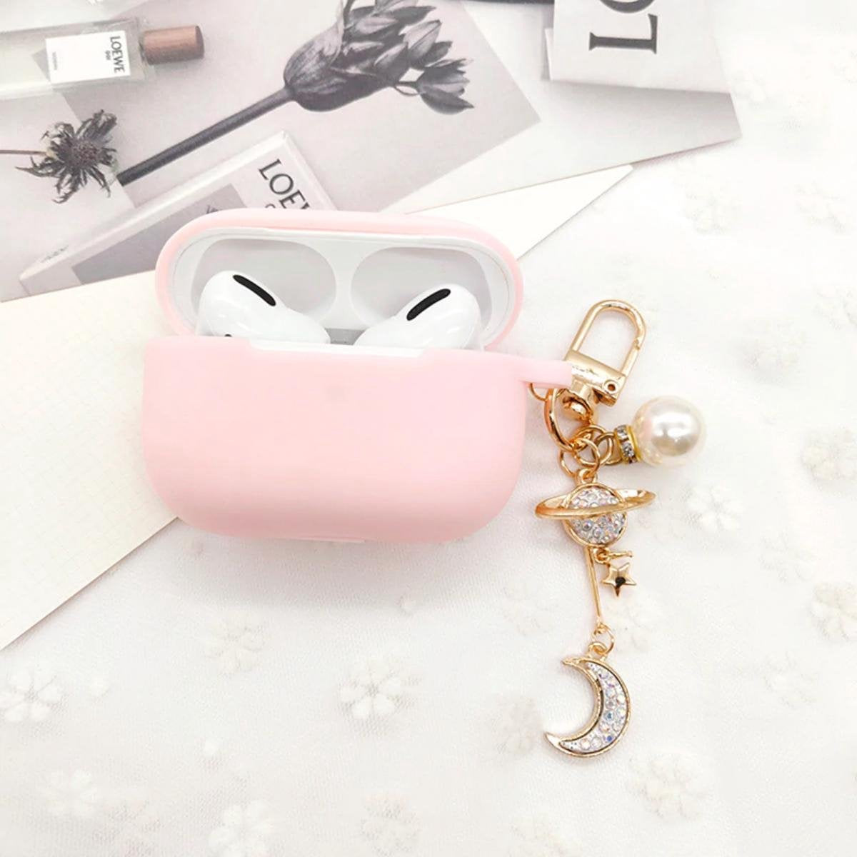 Cover Case voor Apple AirPods Pro  (Siliconen) - Heldere Maanstijl