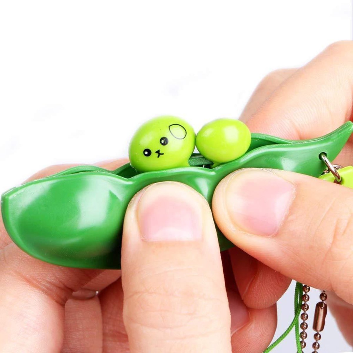 WiseGoods Premium Pop It Fidget Bean Toy - Speelgoed Sleutelhanger - Pea Popper - Squishy - TikTok 2021 - Anti Stress & Angst