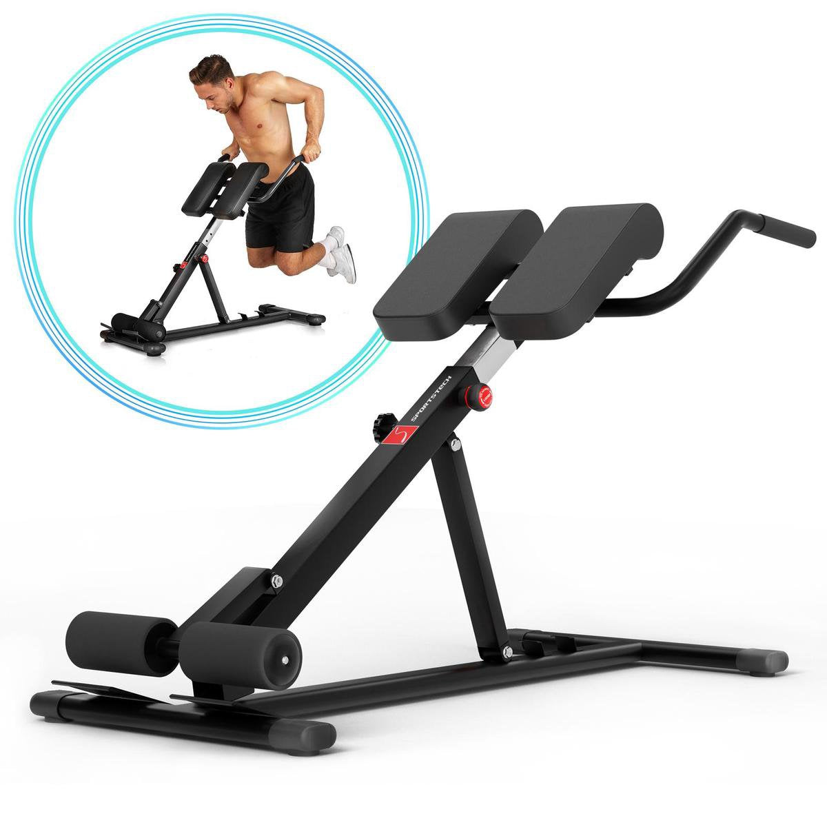 Sportstech BRT150 rugtrainer - buiktrainer - hometrainer - dipbar