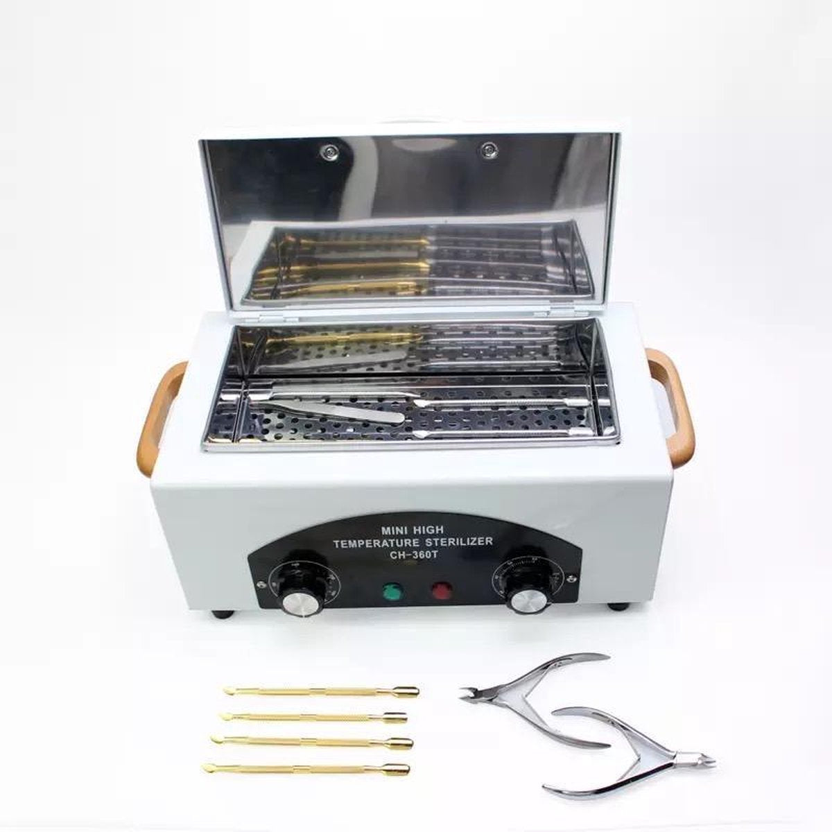 BenjaBeauty® Sterilisator|schoonheidsproducten|kappersschaar|bokkenpootje|pedicure|manicure|2 L