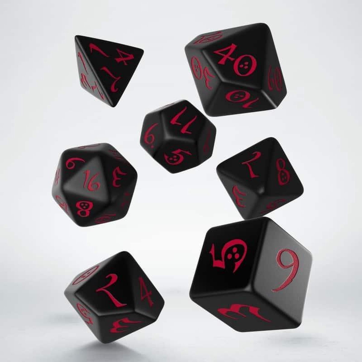 Classic Polydice Set Q-Workshop Black Red